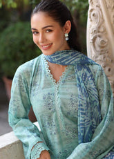 Kesariya By Riaz Arts Laser Embroidered Lawn 3 Piece Unstitched Suit RA25KEL PD-10